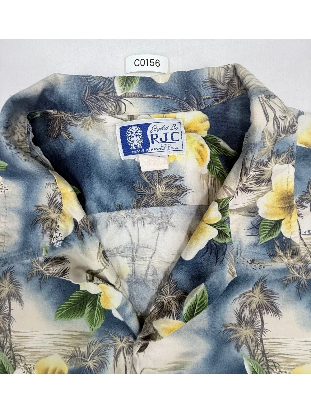 RJC Ltd. Men's Hawaiian Shirt 3XL Tropical Floral Print Made in Hawaii